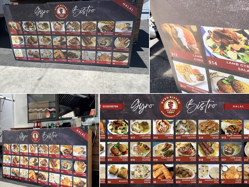Gyro bistro grill Menu