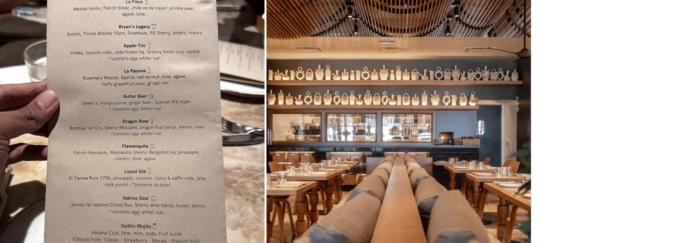 Teleferic Barcelona Long Beach Menu