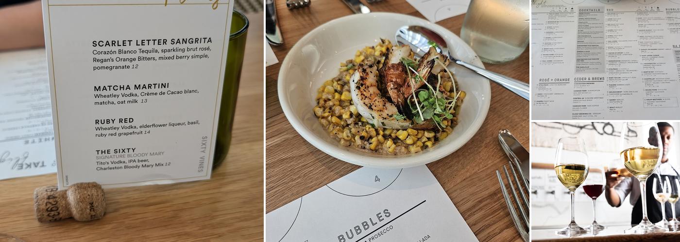 Sixty Vines Menu