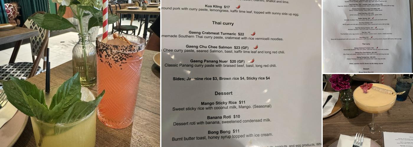 LeDu Thai Menu