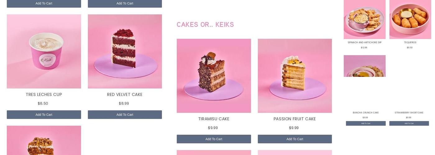 Keik Bakeshop Pembroke Pines Menu