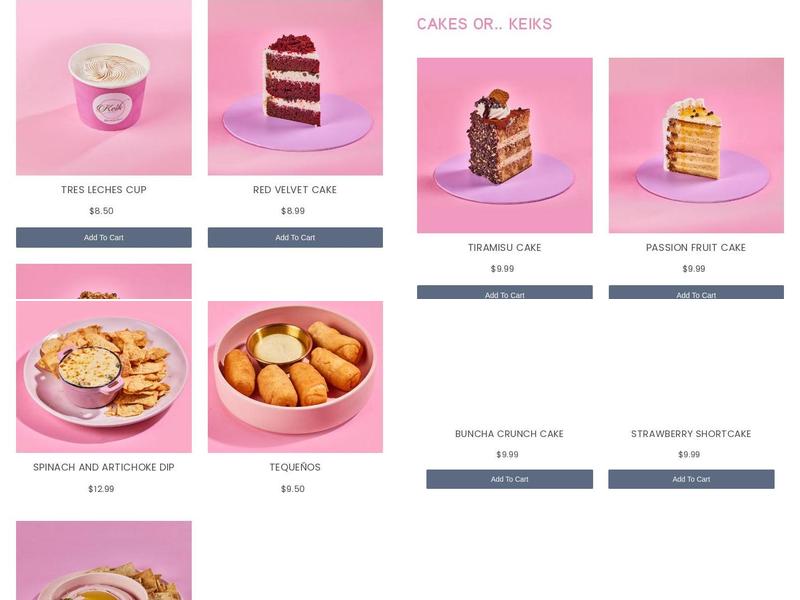 Keik Bakeshop Pembroke Pines Menu