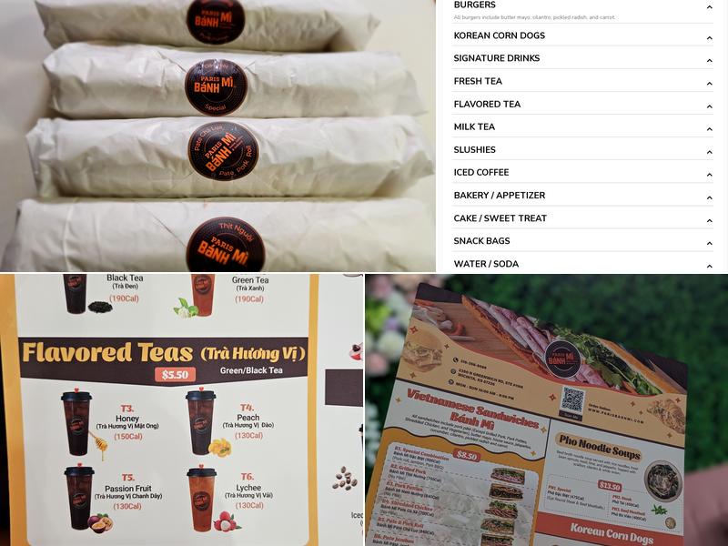 Paris Banh Mi Wichita East Menu