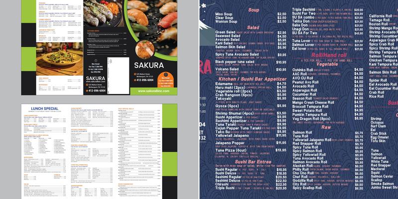 Sakura Menu