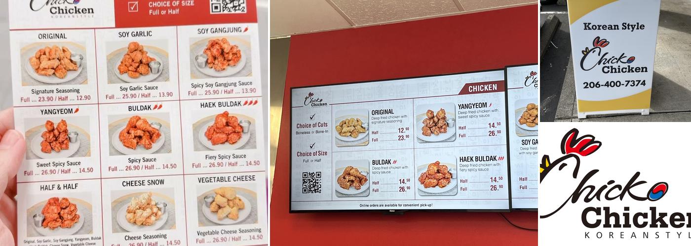 Chicko Chicken Burien Menu