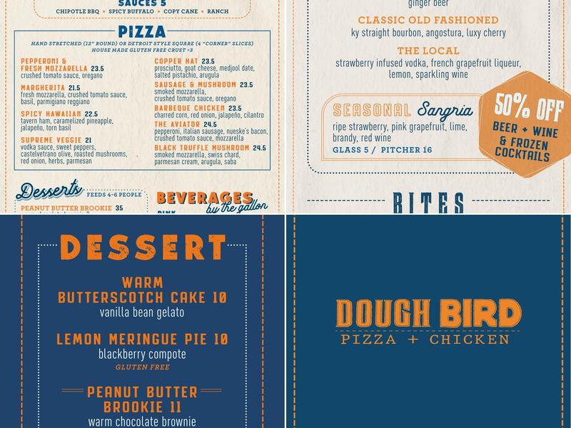 Doughbird Menu