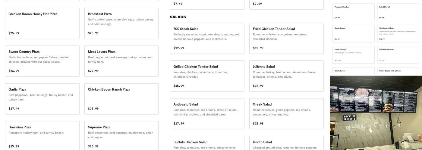 The Deli on Valley Menu