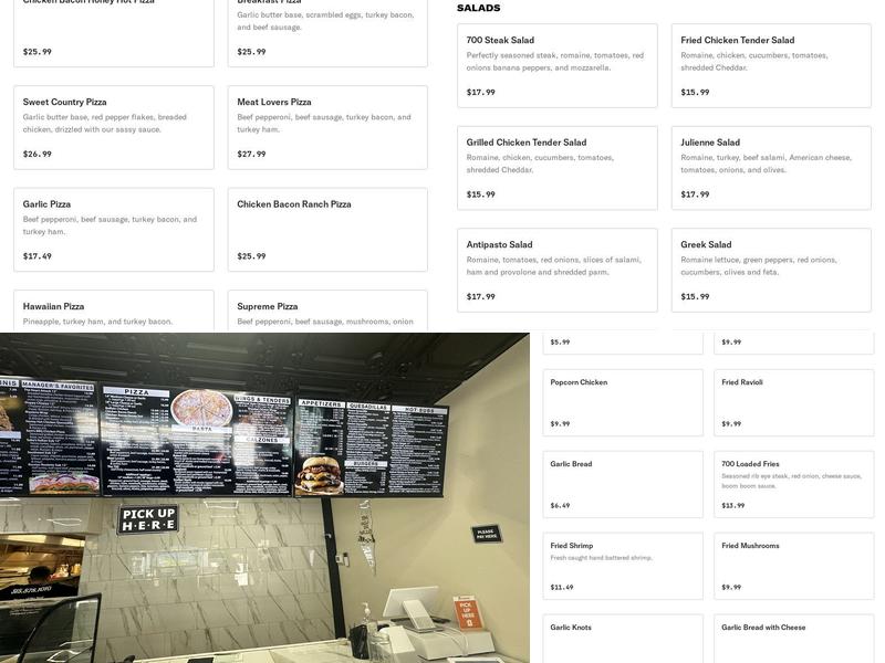 The Deli on Valley Menu