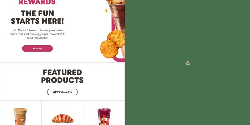 Dunkin' Menu