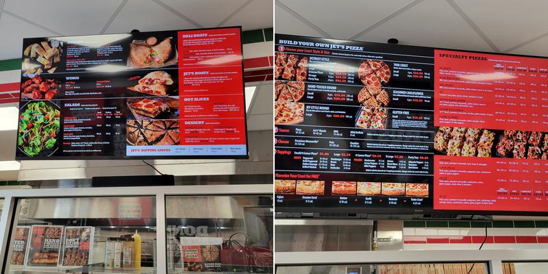 Jet's Pizza Menu