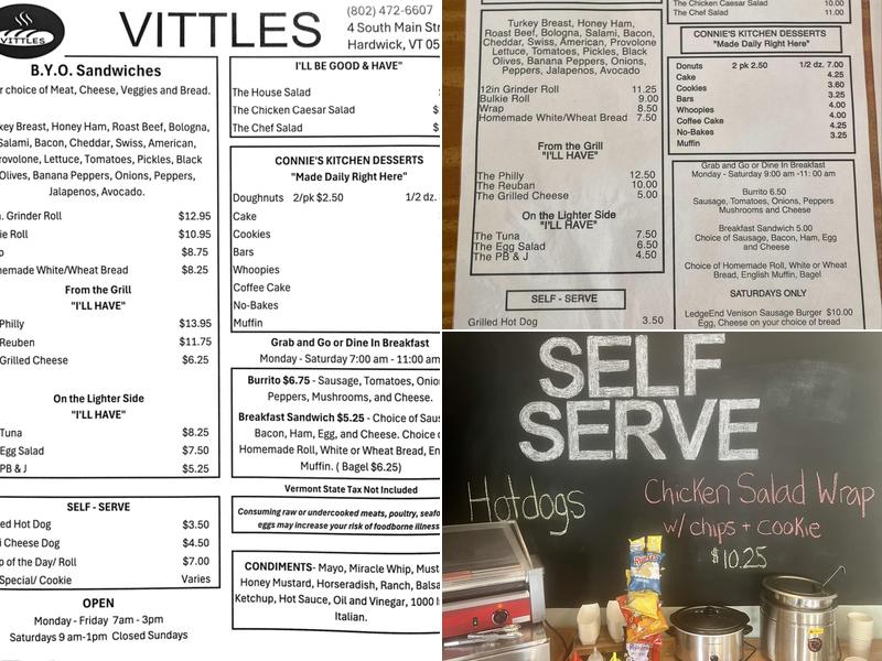 Vittles Menu