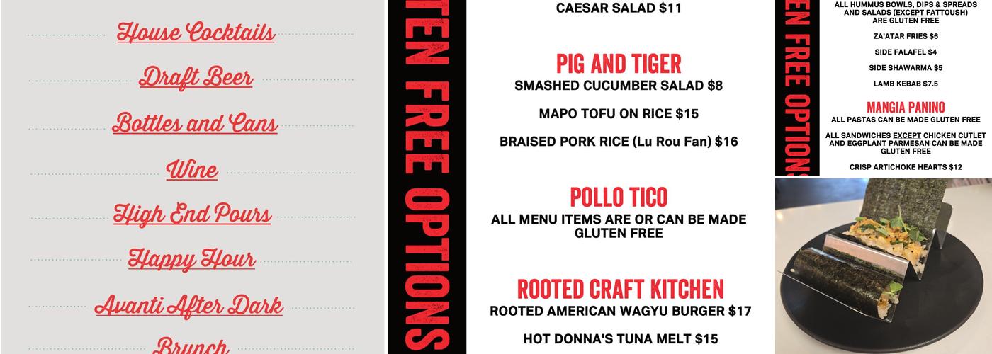 Peko Peko Menu