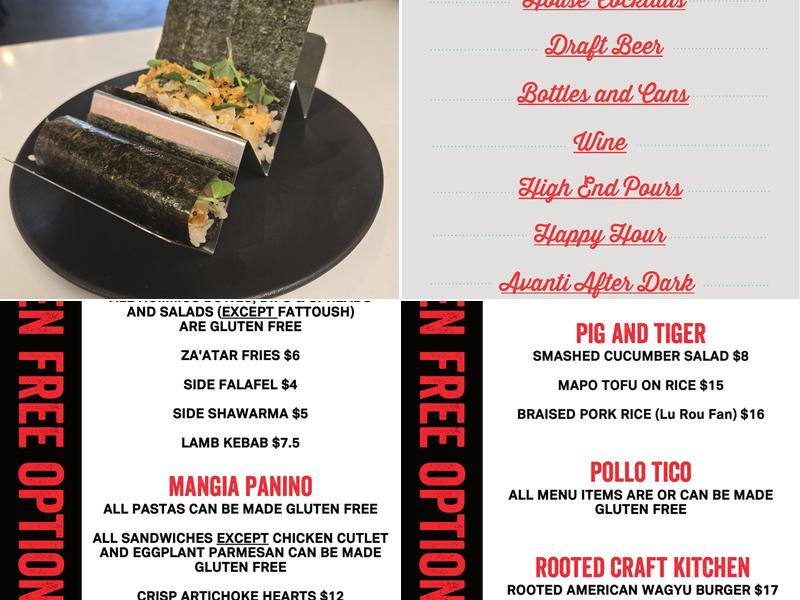 Peko Peko Menu