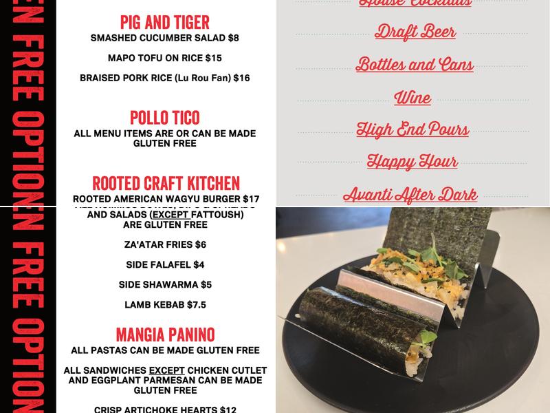 Peko Peko Menu