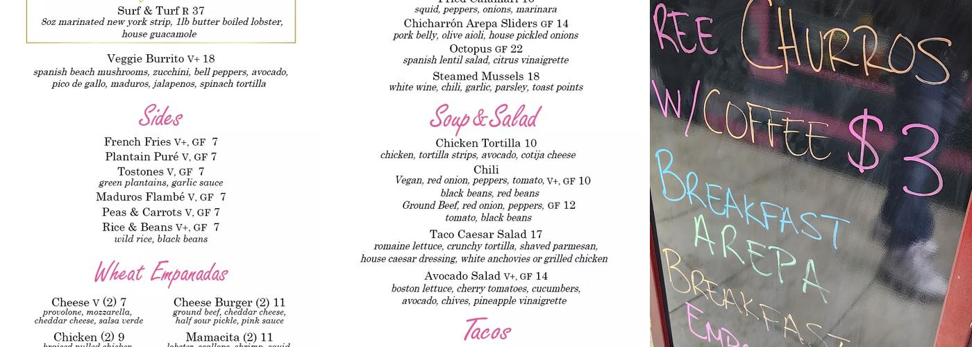 Empanada Loca Menu