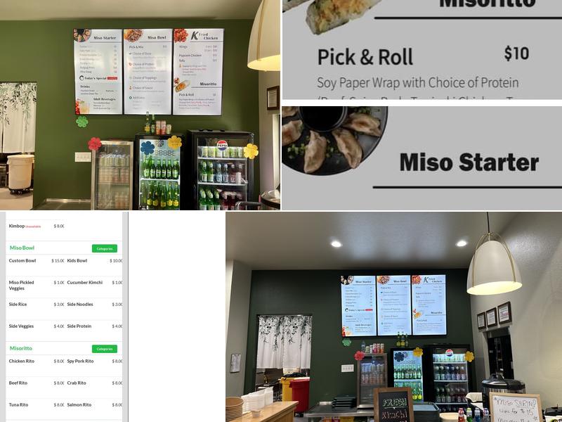 Miso Pick & Mix Menu
