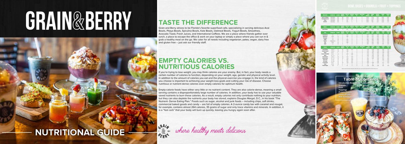 Grain and Berry - Rowlett Menu