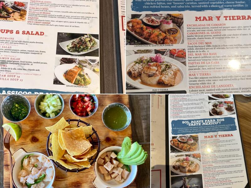 Sol Agave Menu