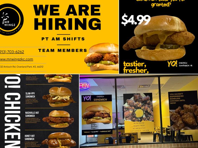 Mr. Wingz Menu
