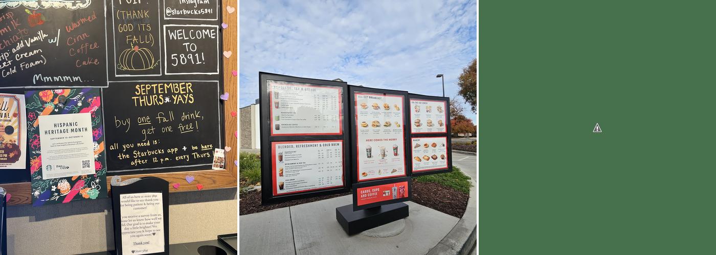 Starbucks Menu