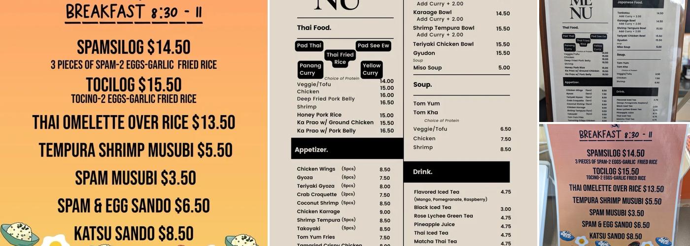 Thaipan Kitchen Menu