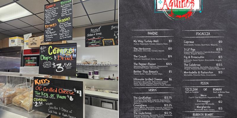 Aquino’s Deli Menu