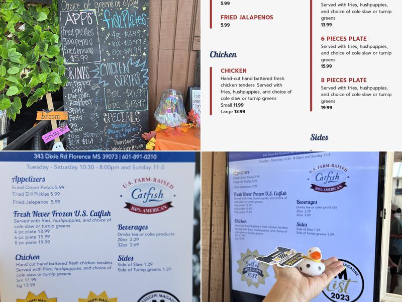 Shivers Creek Catfish House Express of Star Menu