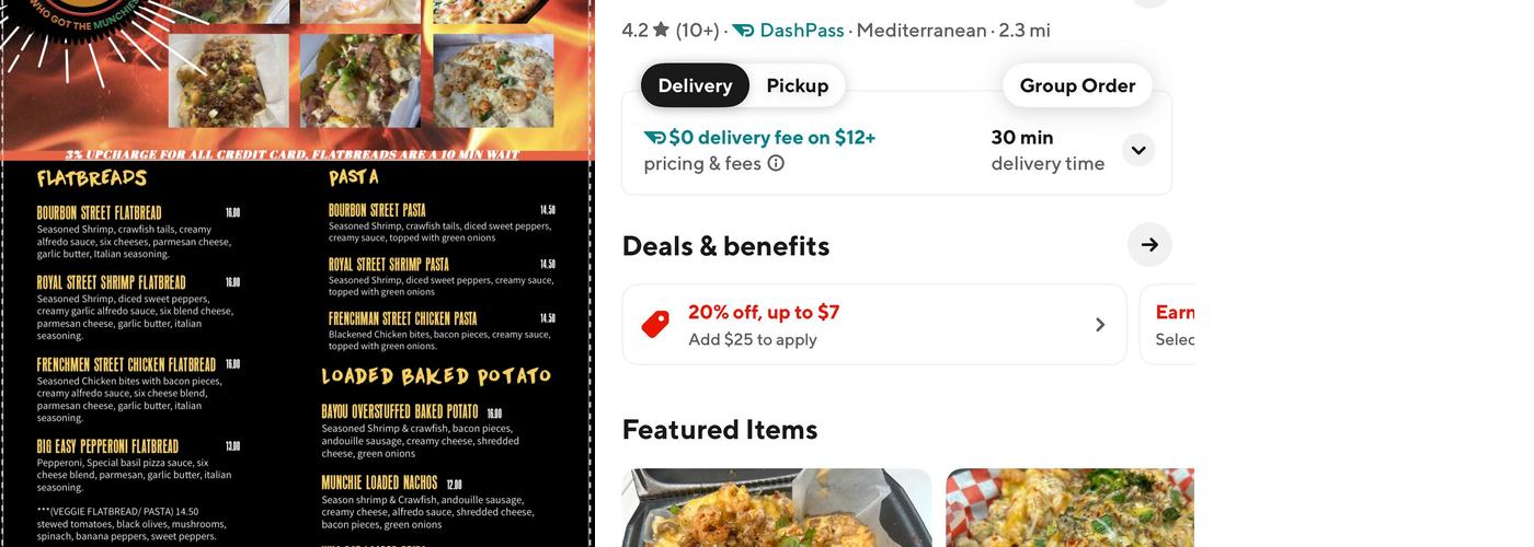 Street Food Munchies LLC Menu