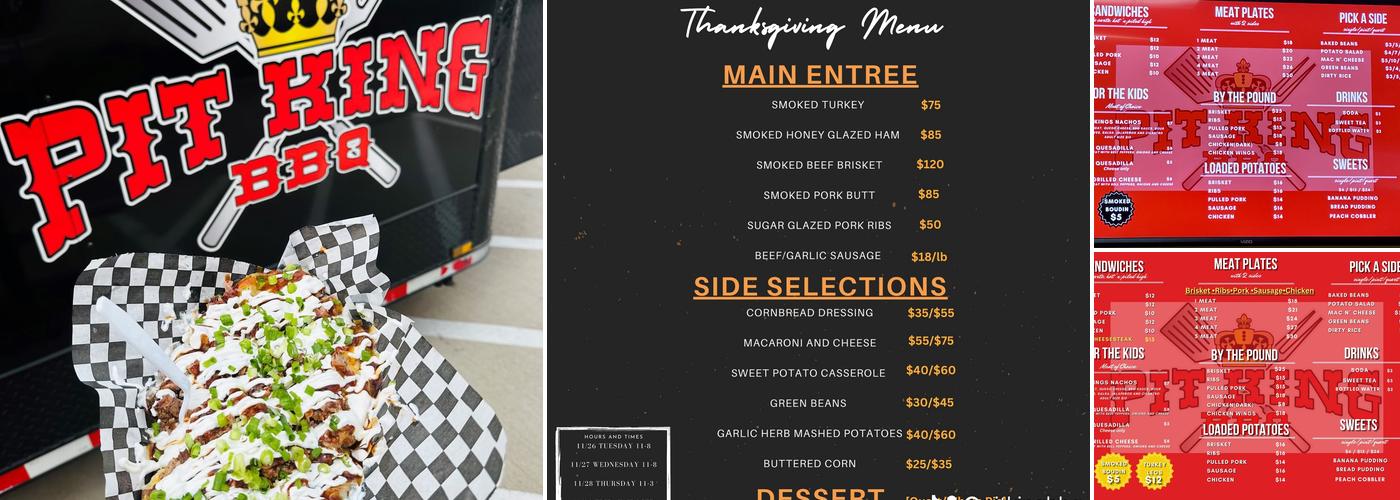 Pit King BBQ Menu