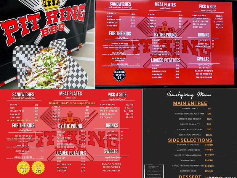 Pit King BBQ Menu