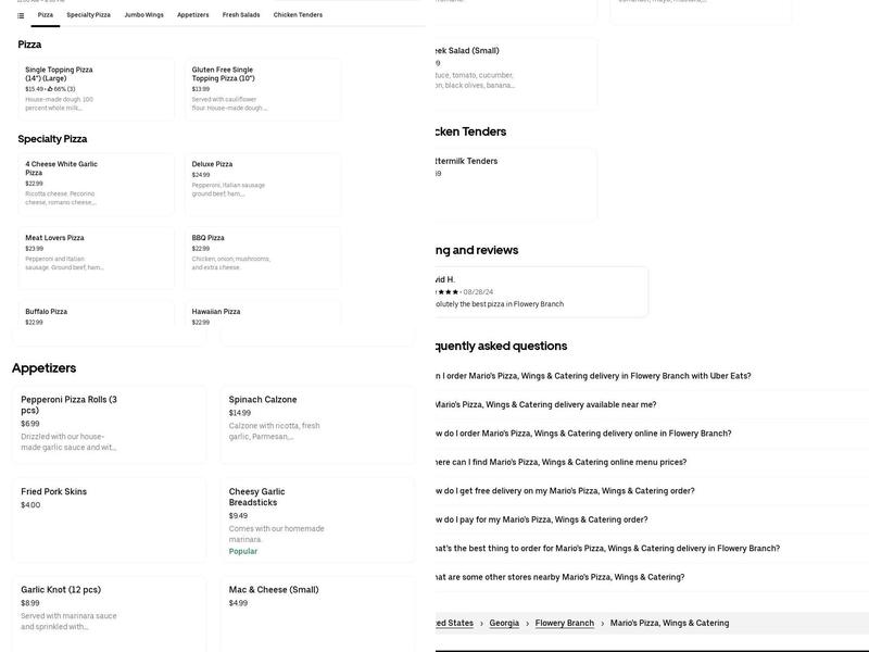 Mexican taqueria / Restuatrnt Menu