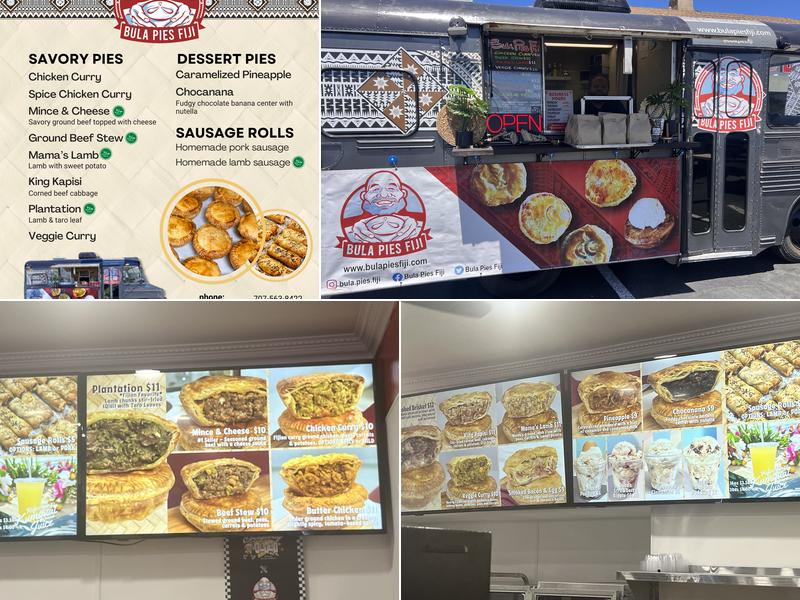 Bula Pies Fiji Menu
