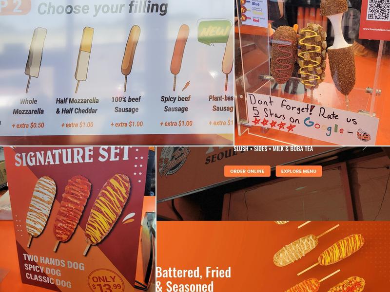 Two Hands Fresh Corn Digs Menu