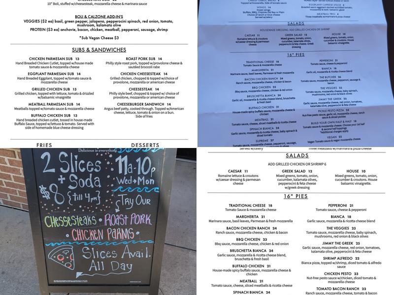 Henlopen Pizza Kitchen Menu