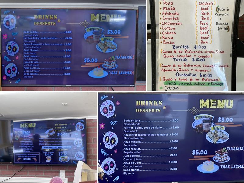 Taqueria la doña Menu
