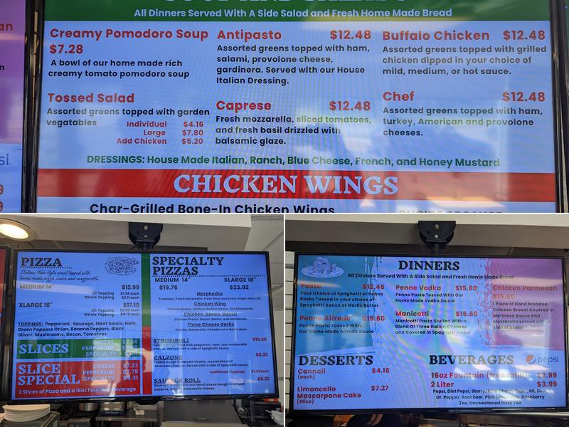 Pasquale's Menu