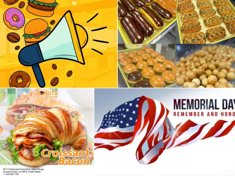 Donuts Coffee & Burgers 3617 S Sherwood Forest Blvd, Baton Rouge, Louisiana State, Baton Rouge