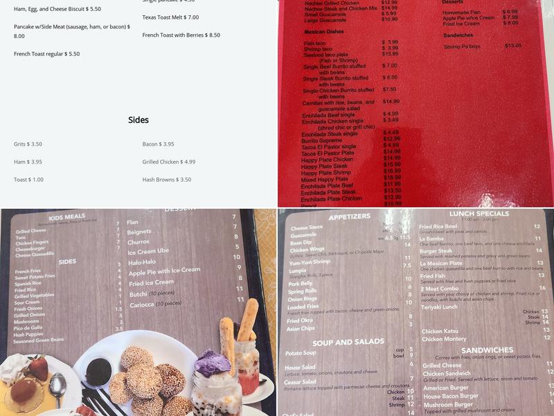 Manila's Cafe Menu