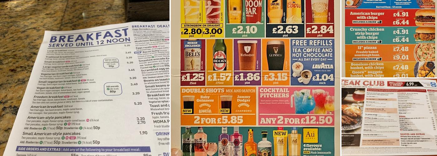 The Botwell Inn - JD Wetherspoon Menu