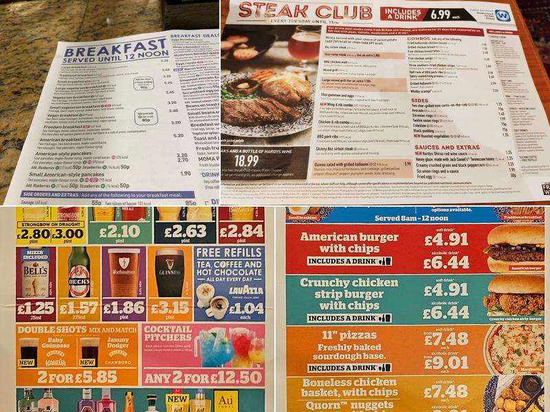 The Botwell Inn - JD Wetherspoon Menu