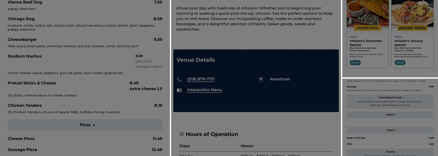 Infusion Menu
