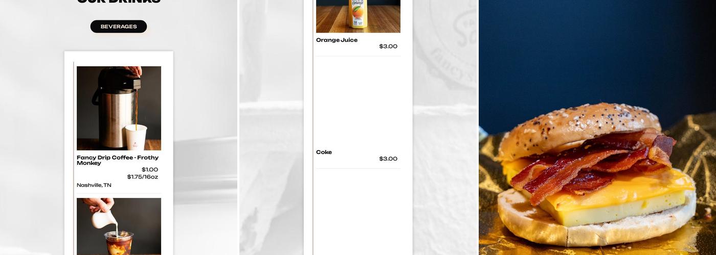 Fancy Sandy's Menu