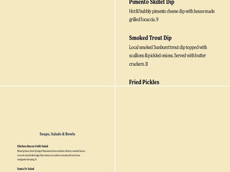 The Red Fox Menu