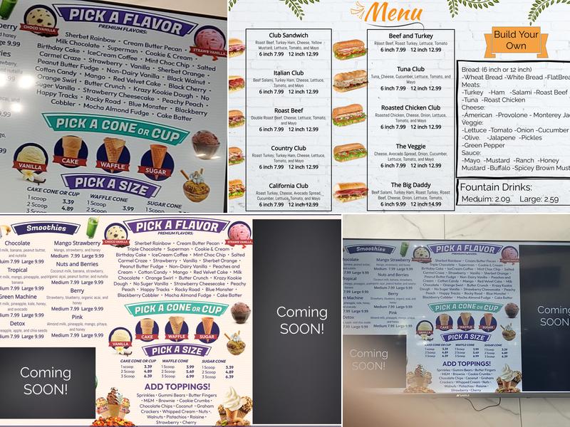 Scoop&Slice Cafe Menu
