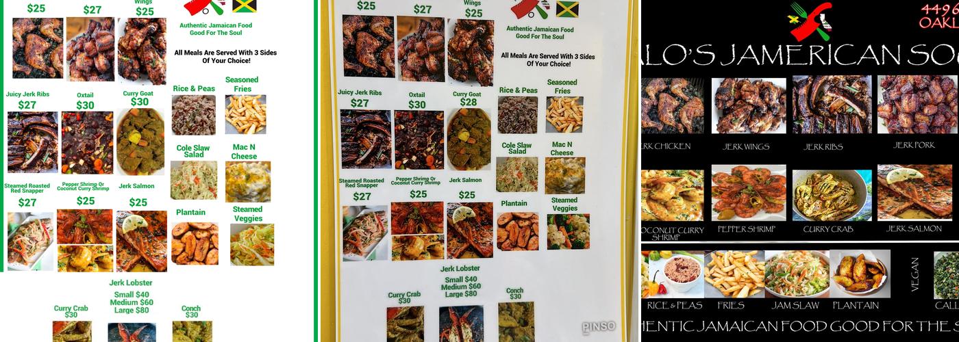 Nalos jamerican soul Menu