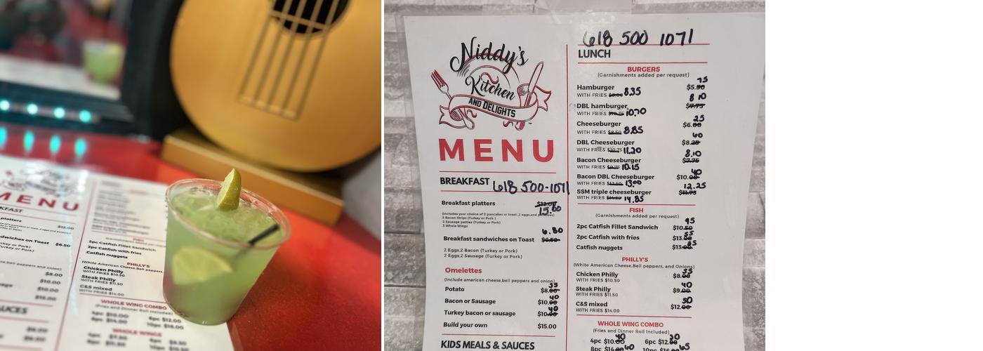Niddy’s Kitchen Menu