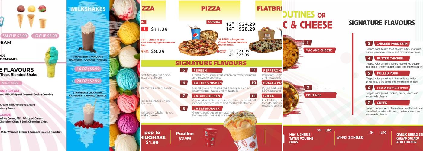 Konz Pizza Menu