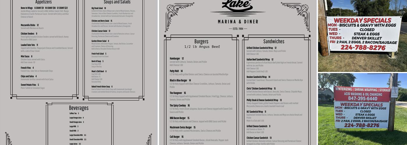 Spring Lake Diner Menu