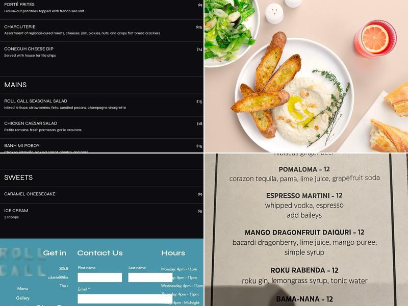 Roll Call Menu