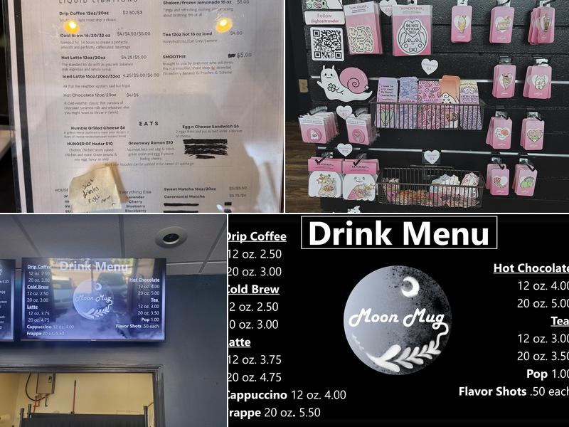 Moon Mug Menu